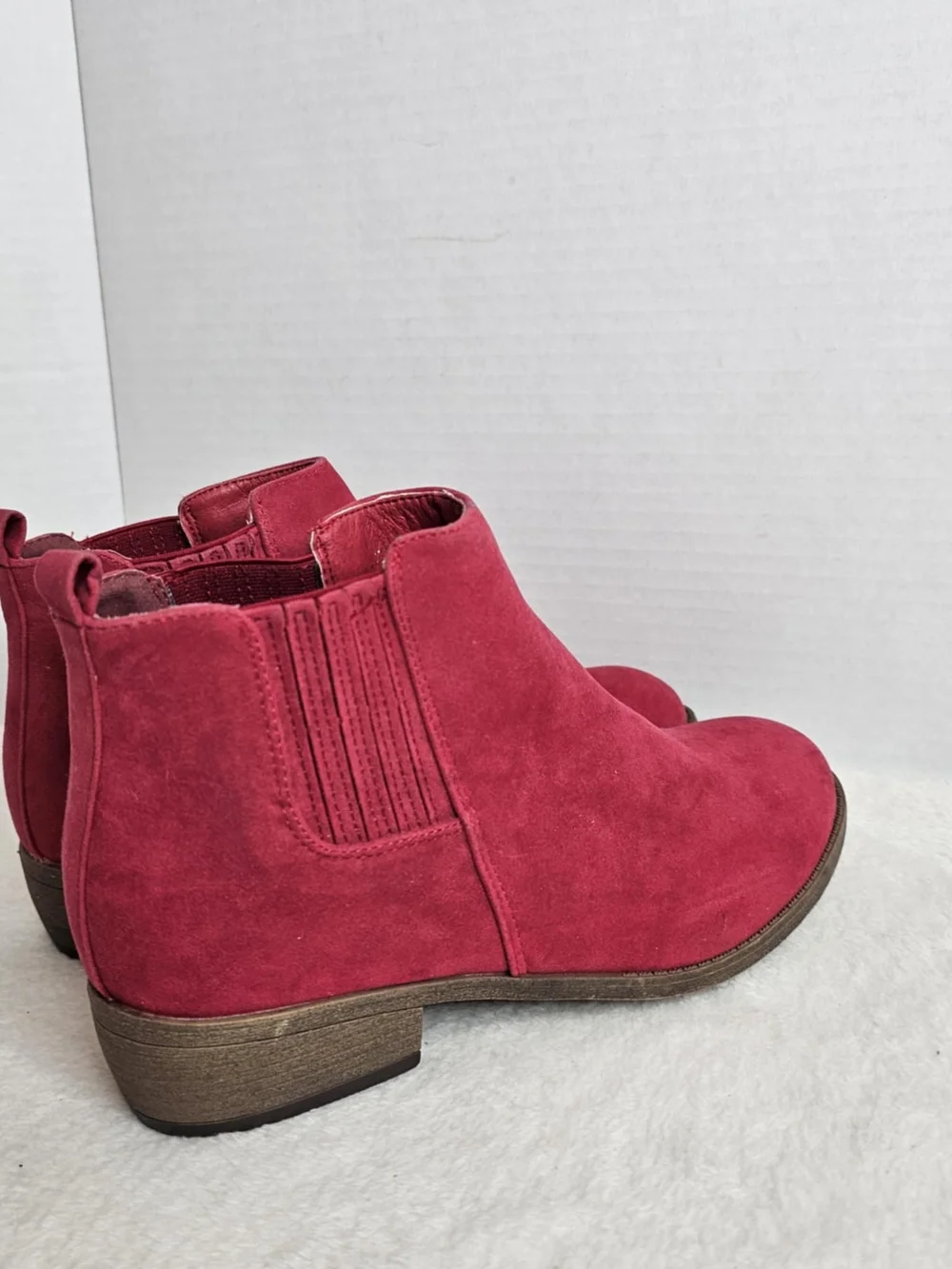 🖤JG Ramsey Women’s Red Ankle Boots Size 9 - Picture 6 of 14